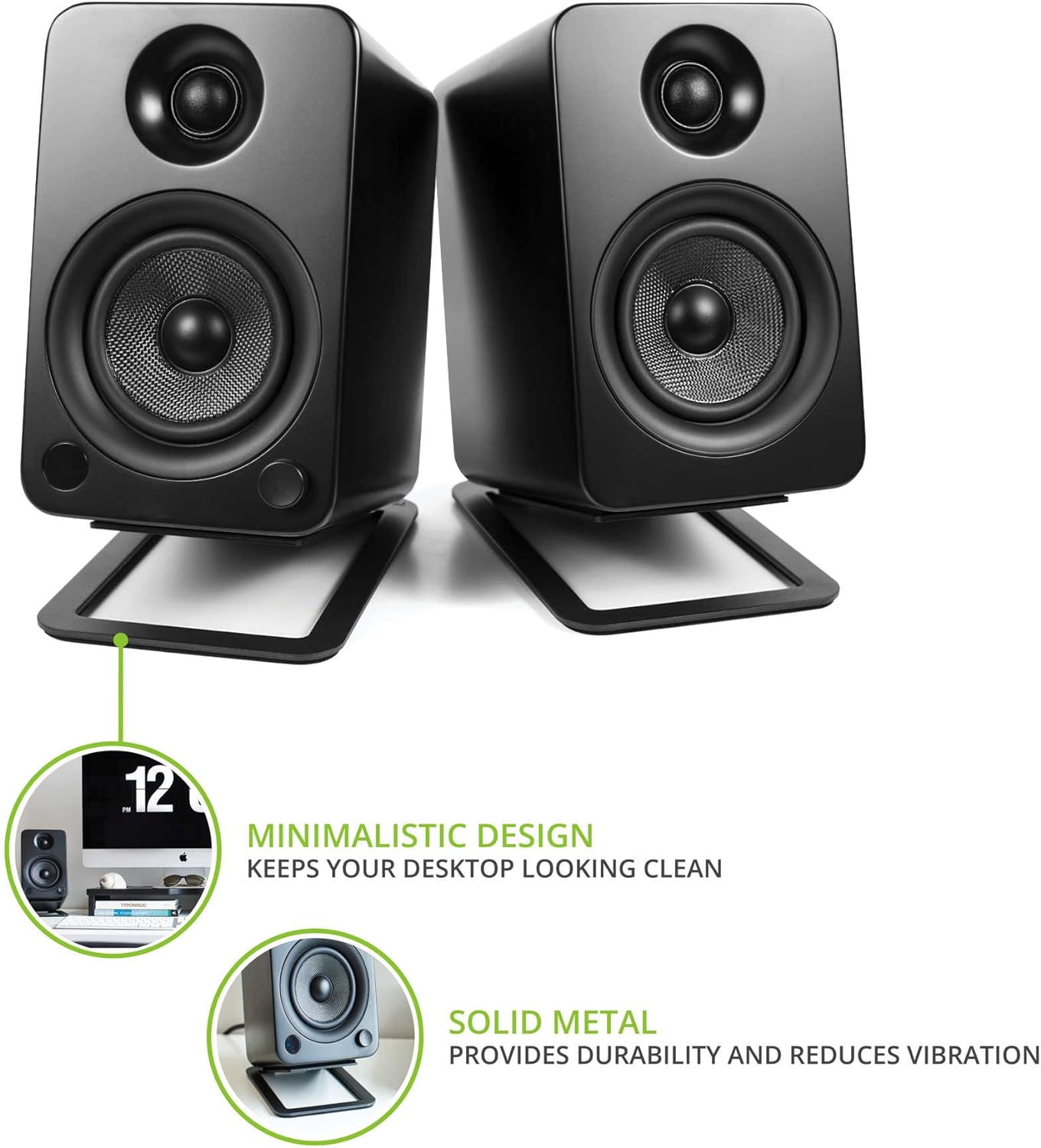 Kanto S4 Desktop Speaker Stands for Midsize Speakers (Pair)