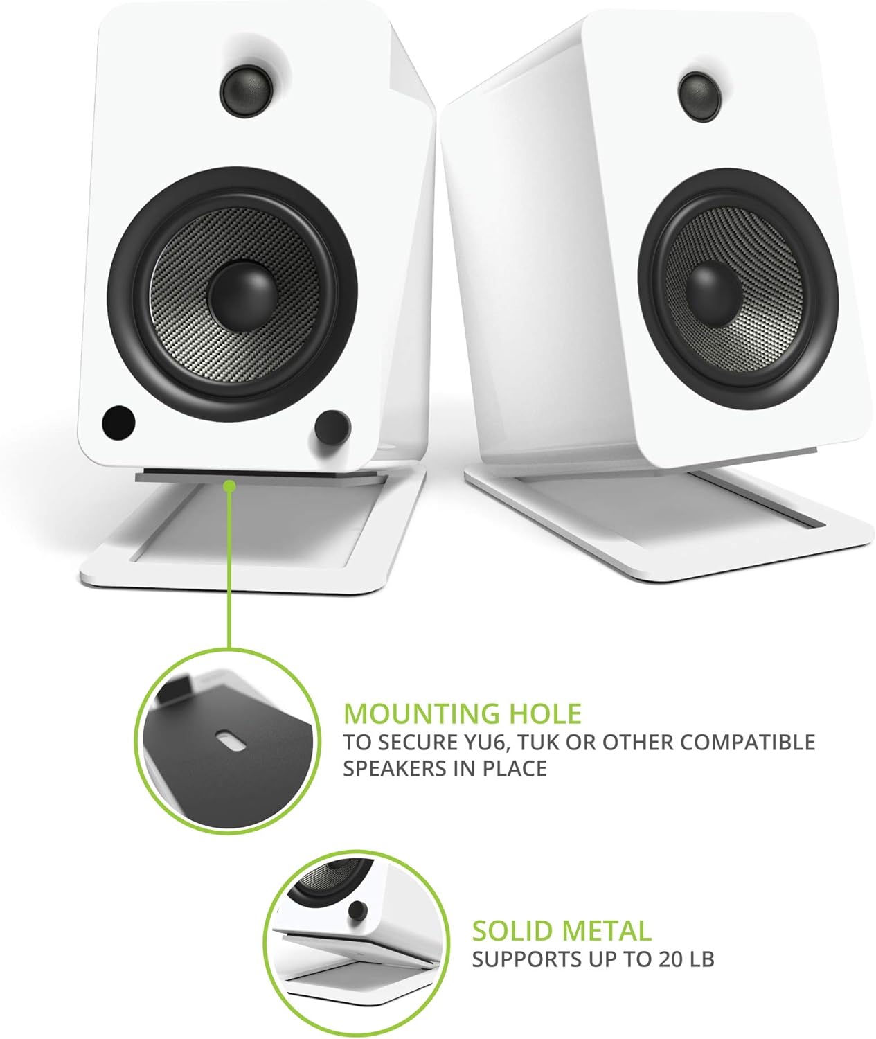 Kanto S6 Desktop Speaker Stands for Large Speakers (Pair)