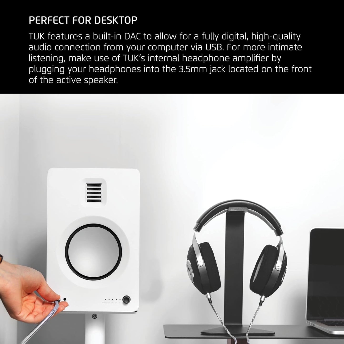 Kanto TUK Powered Bluetooth Speakers (Matte Black/Pair) - Powered Speakers - electronicsexpo.com