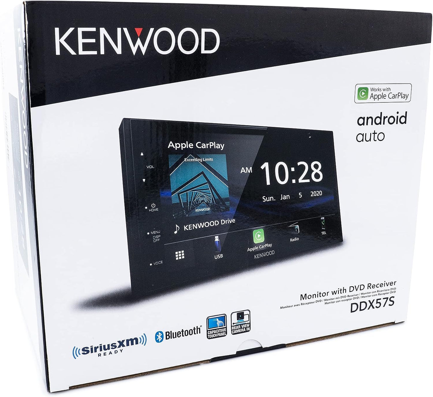 Kenwood DDX57S 6.8" Digital Media Receiver with Apple CarPlay and Android Auto