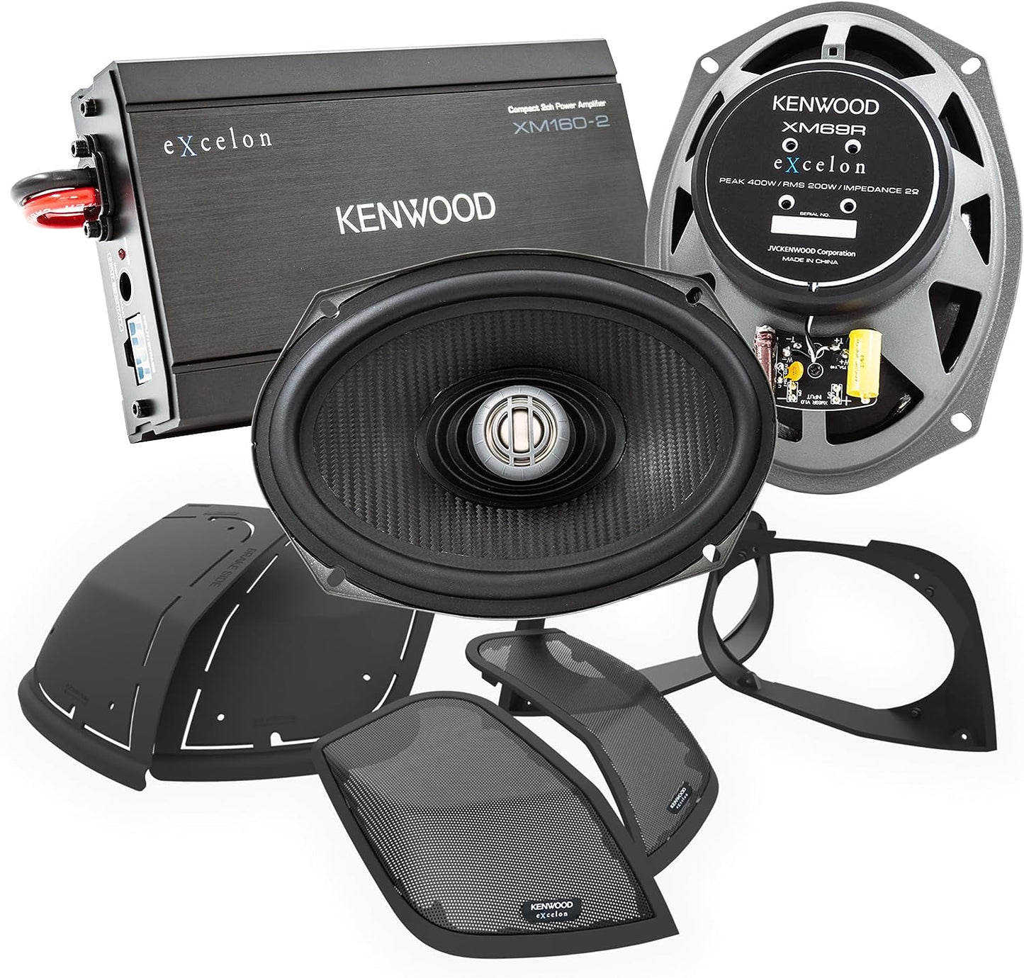 Kenwood Excelon P-HD2R Rear Audio Kit for Select 2014-Up Harley-Davidson Motorcycles