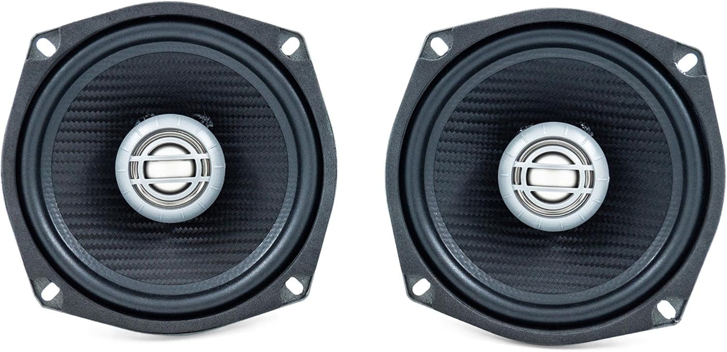 Kenwood Excelon XM50F 5-1/4" 2-Way Front Speakers for Select 1998-2013 Harley Davidson Touring Model motorcycles (Pair)