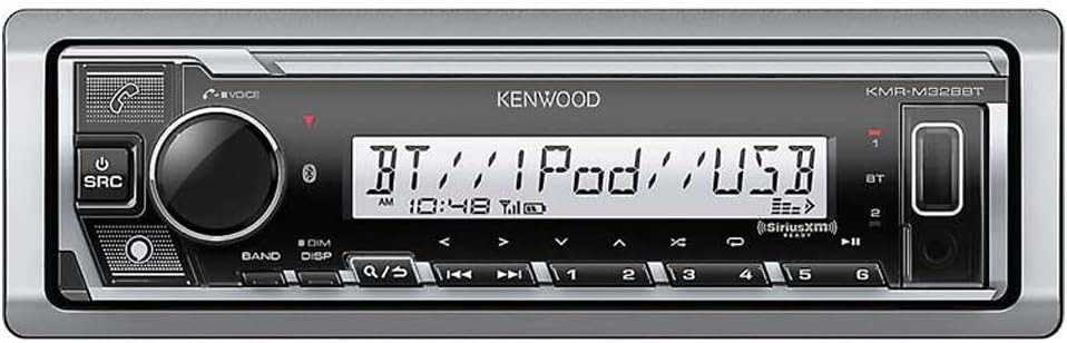 Kenwood PKG-MR382BT Marine CD Receiver and KFC-1633MRW 6-1/2" Marine Speakers