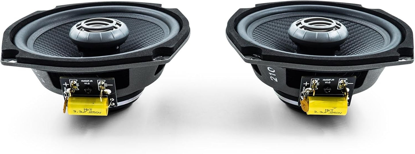 Kenwood Excelon XM50R 5-1/4" 2-Way Rear Speakers for Select 1998-2013 Harley Davidson Touring Model Motorcycles (Pair)