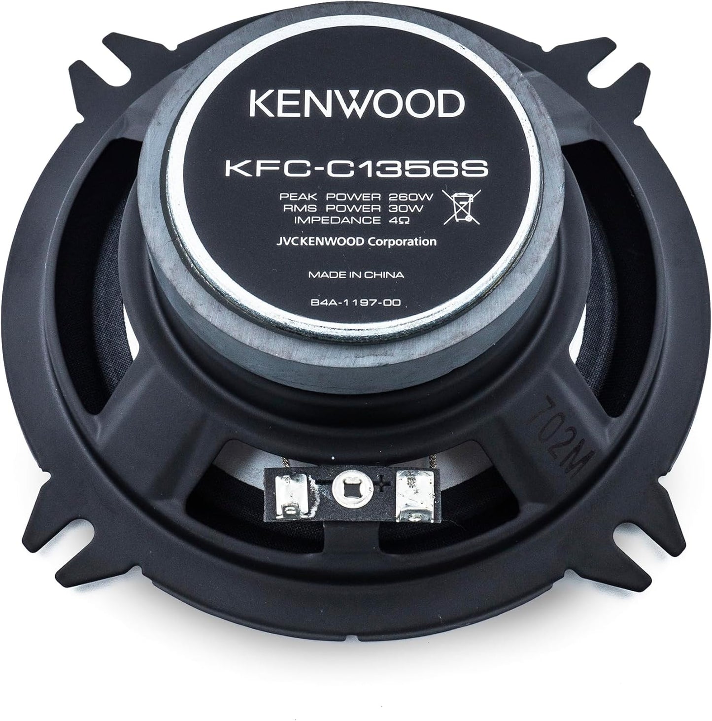 Kenwood KFC-C1356S 250 Watt 5.25" Dual Cone Stereo Car Audio Speakers (Pair)