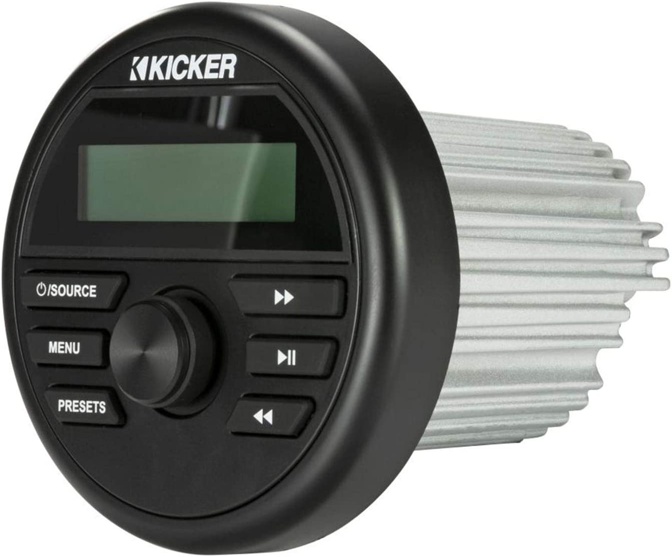 Kicker 46KMC2 Weather-Resistant Marine Grade Gauge Mount Media Center Receiver