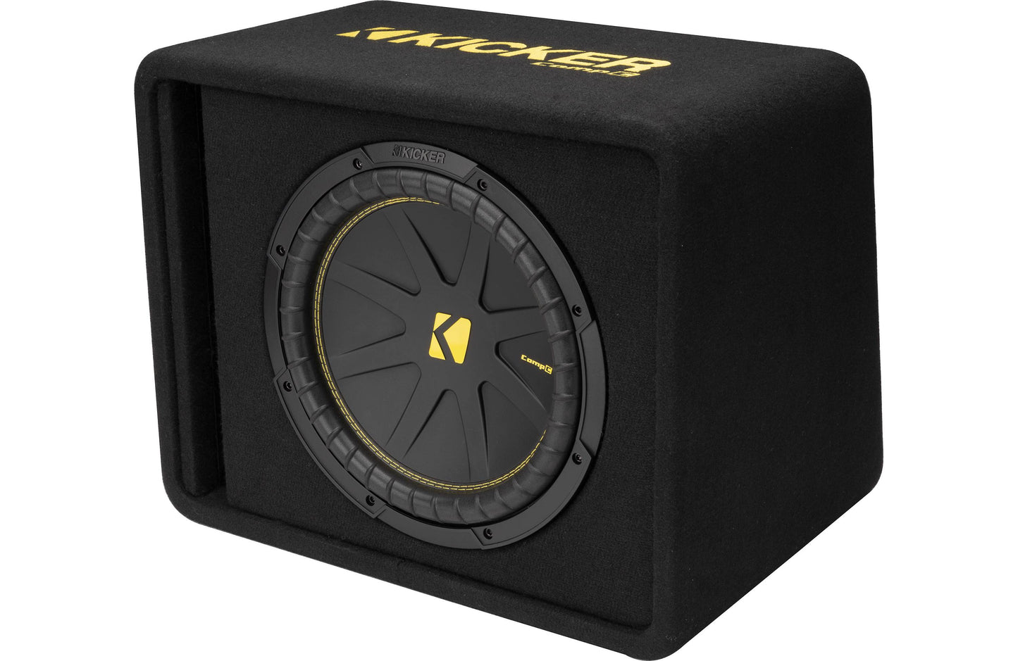 Kicker CompC 50VCWC124 4-Ohm Ported Enclosure with One 12" CompC Subwoofer
