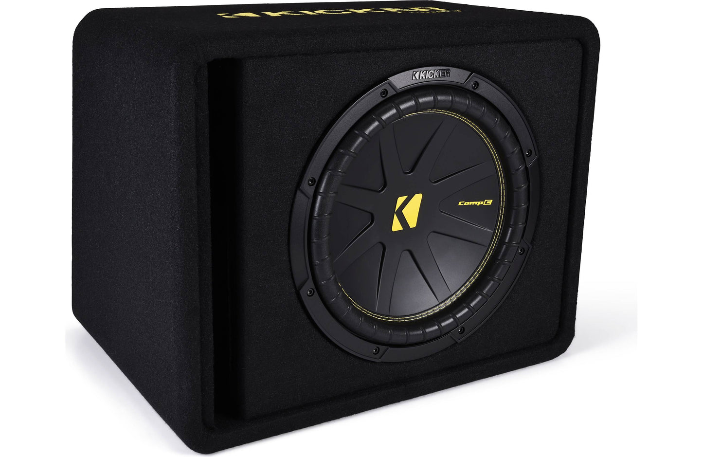 Kicker CompC 50VCWC124 4-Ohm Ported Enclosure with One 12" CompC Subwoofer