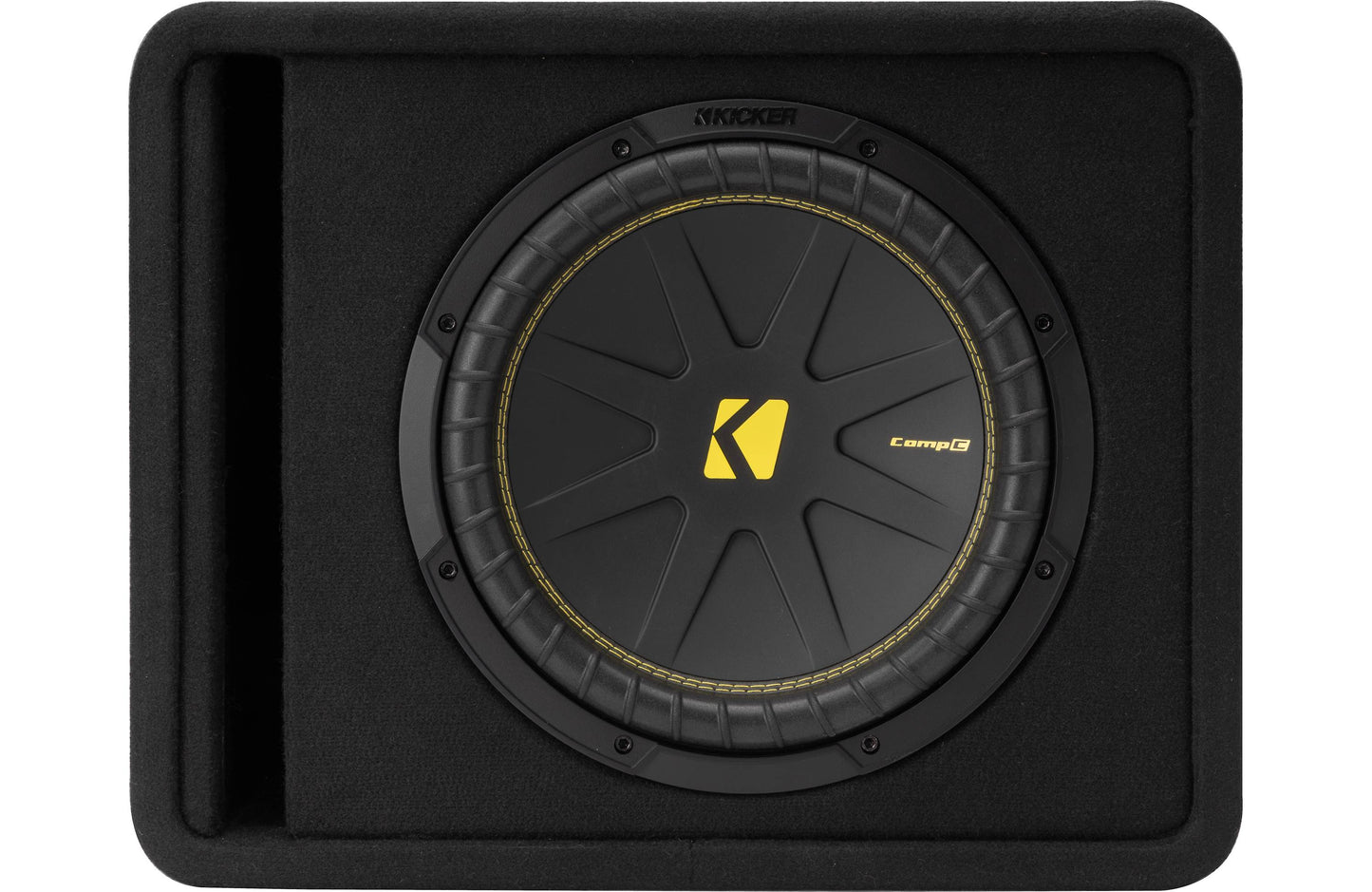 Kicker CompC 50VCWC124 4-Ohm Ported Enclosure with One 12" CompC Subwoofer