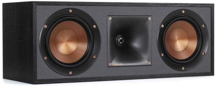 Klipsch R-52C Powerful Detailed Center Channel Home Speaker (Black)