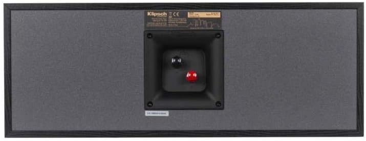 Klipsch R-52C Powerful Detailed Center Channel Home Speaker (Black)