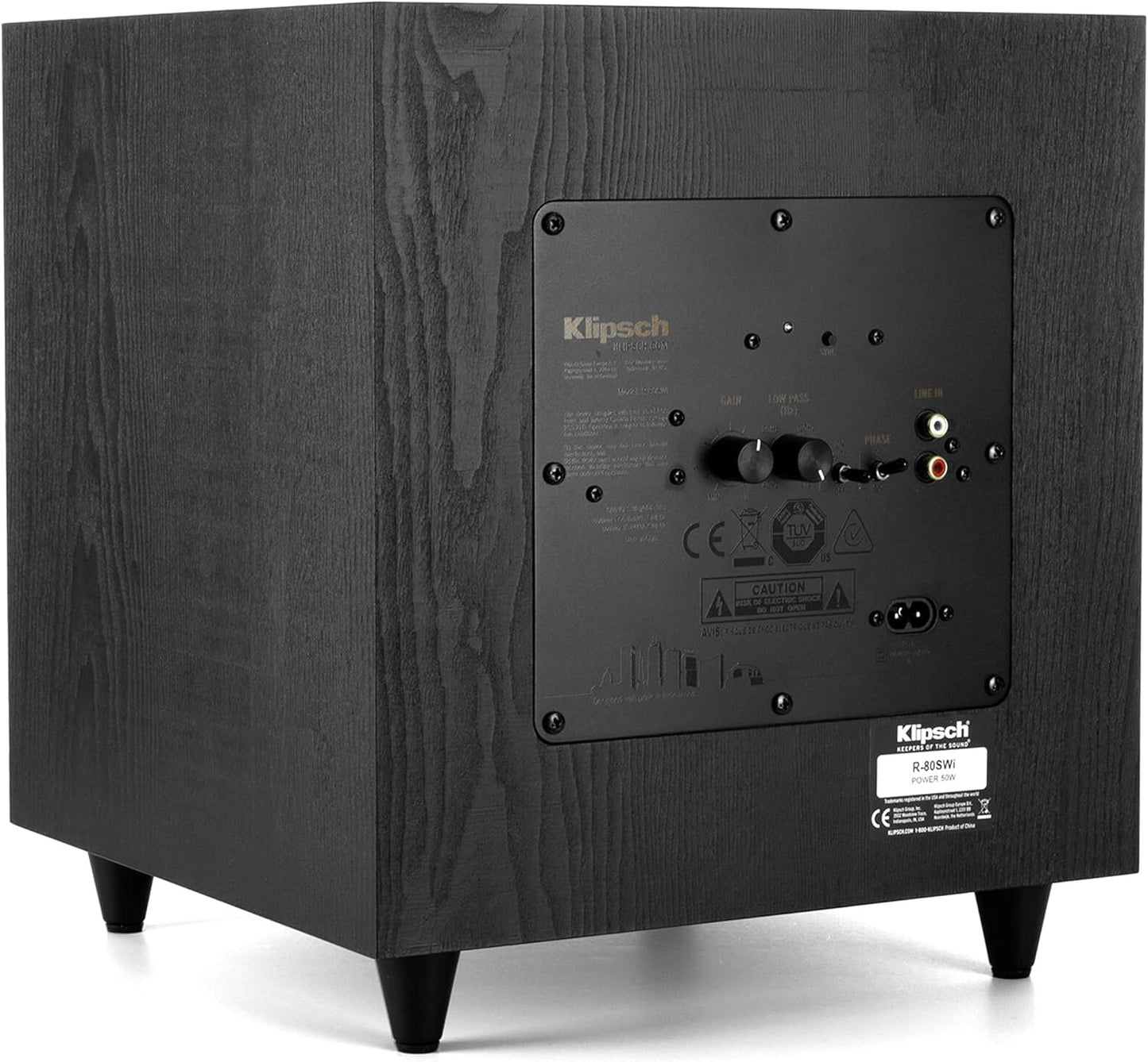 Klipsch R-80SWi 8" 150W Wireless Subwoofer with High Performance Driver for Deep Bass (Black)