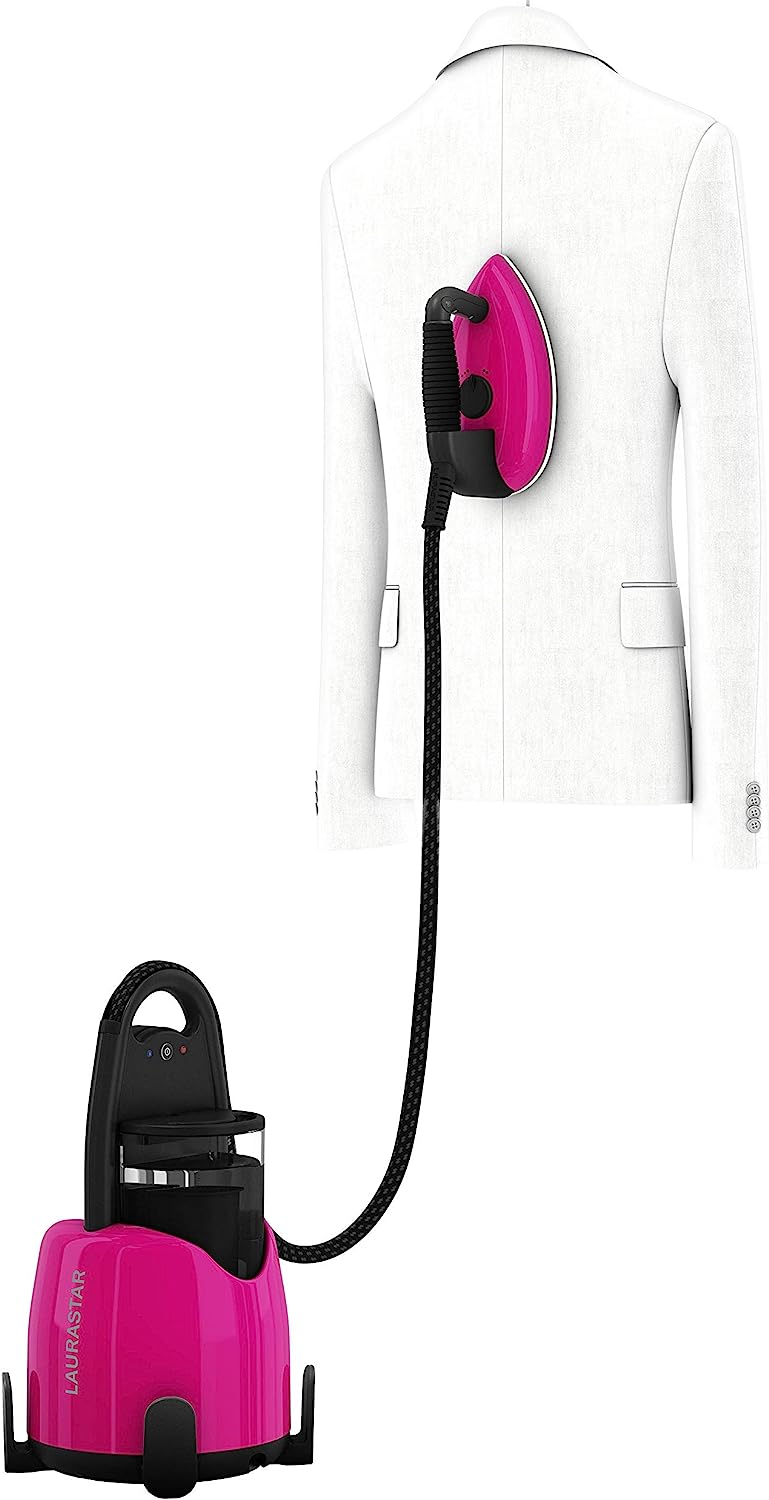 Laurastar Lift Plus Steam Iron: Swiss Engineered 3-in-1 Steam Generator Pinky Pop (Open Box)