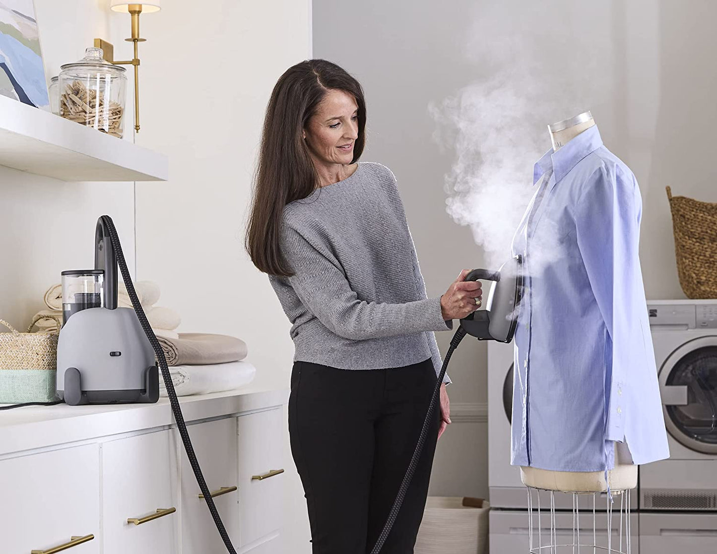 Laurastar Lift Xtra Steam Iron in Aluminum: Swiss Engineered 3-in-1 Steam Generator