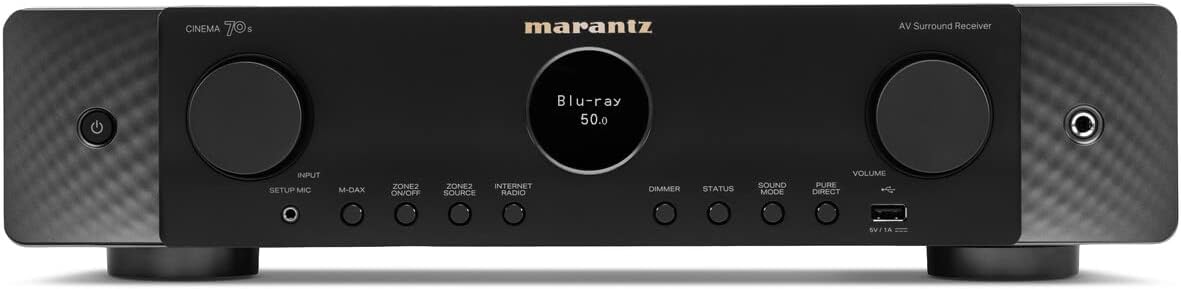 Marantz Cinema 70s 7.2-Channel Slimline 8K Home Theater Receiver