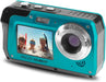 Minolta MN40WP Waterproof Dual-Screen Digital Camera (Blue)