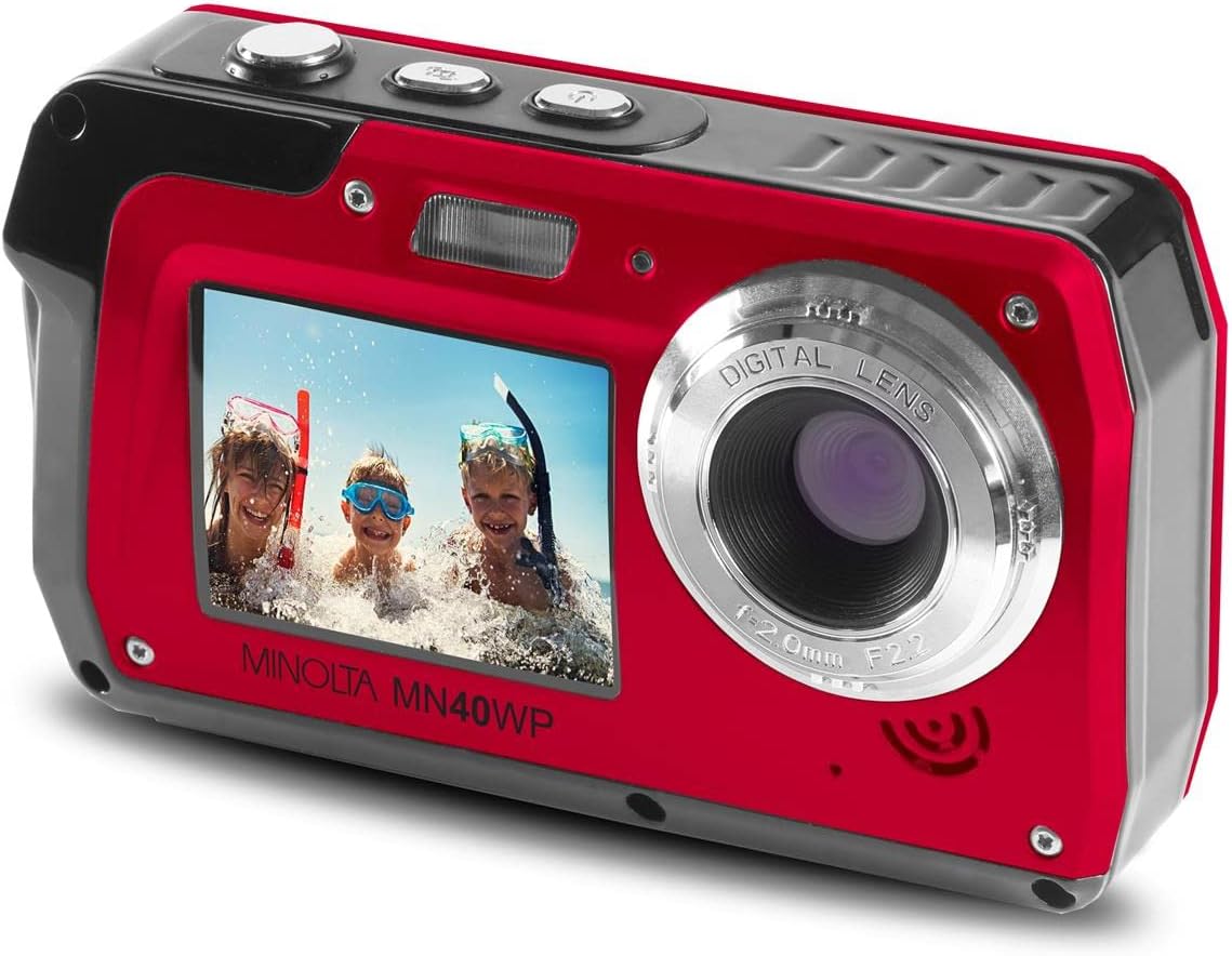 Minolta MN40WP Waterproof Dual-Screen Digital Camera