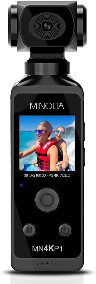 Minolta MN4KP1 4K Ultra HD Wi-Fi Enabled Pocket Camcorder