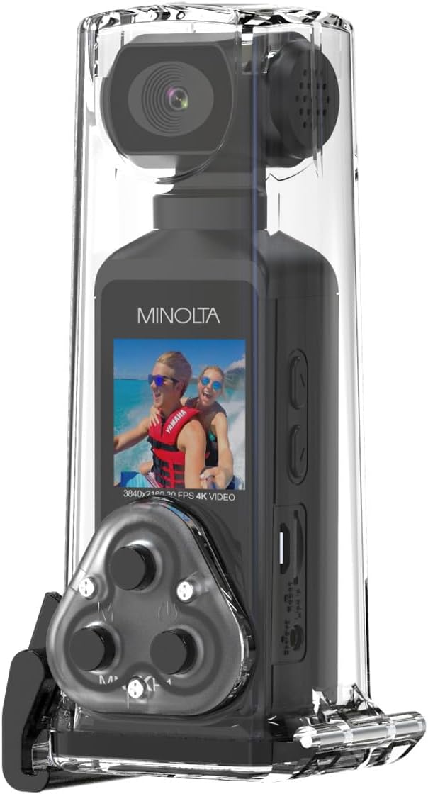 Minolta MN4KP1 4K Ultra HD Wi-Fi Enabled Pocket Camcorder