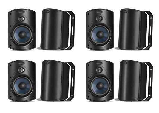 Polk Audio Atrium4 All-Weather Indoor/Outdoor Speakers (8 Speaker Bundle)