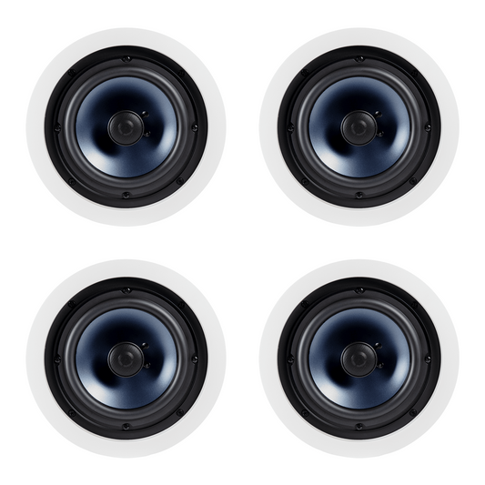 Polk Audio RC80i Round 8" Two-Way In-Wall/Ceiling Speakers (4 Speaker Bundle)