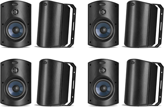 Polk Audio Atrium 5 Indoor Outdoor Speakers (8 Speaker Bundle)