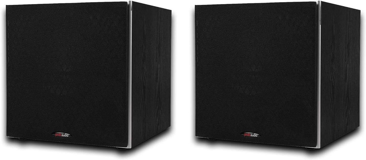 Polk Audio PSW10 Powered Subwoofers (2 Speaker Bundle)