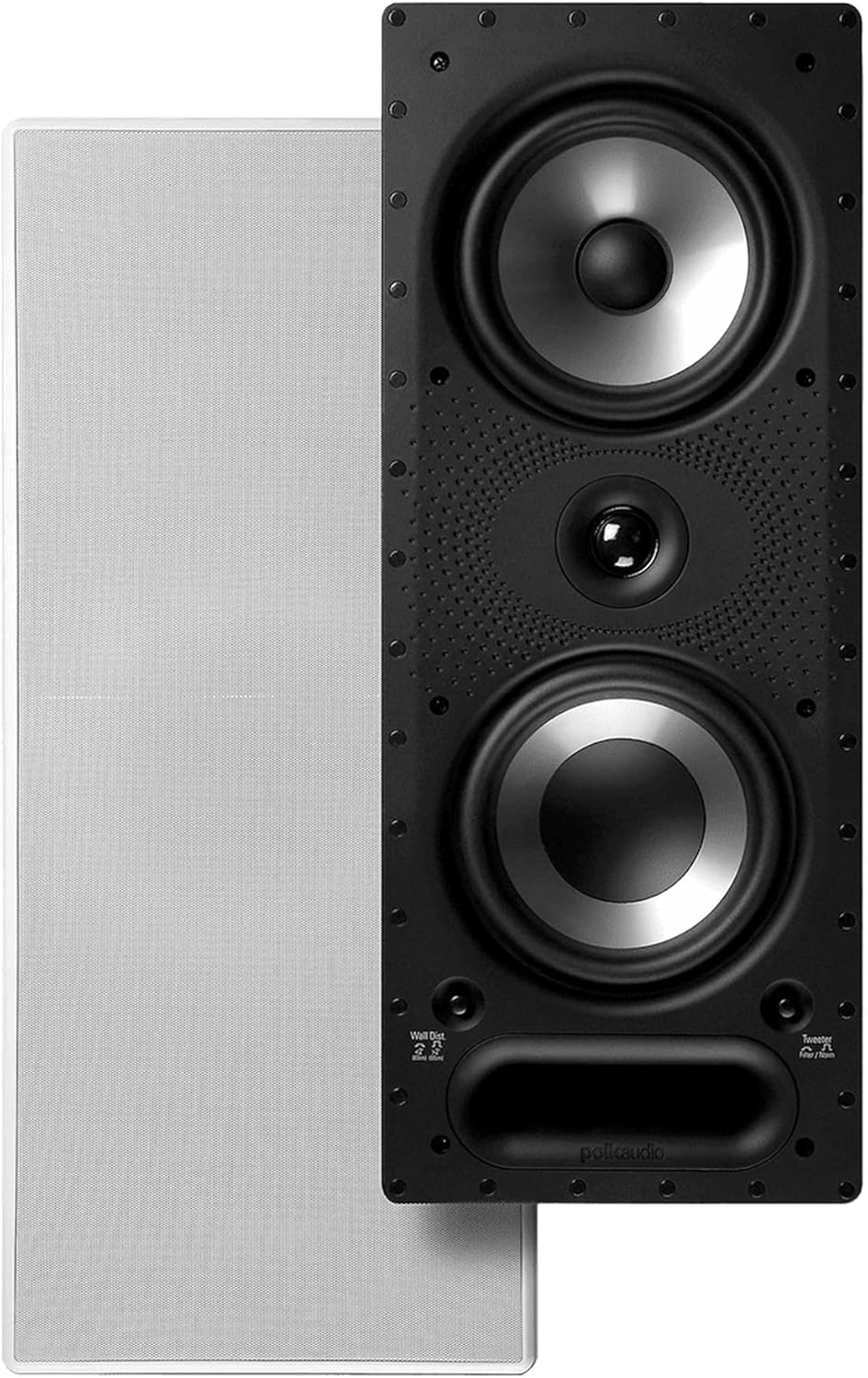 Polk Audio 265-RT 3-Way In-Wall Speakers with Polk Audio 255C-RT In-Wall Center Channel Speaker (5 Speaker Bundle) BUY Bundle of 5 Speakers and SAVE