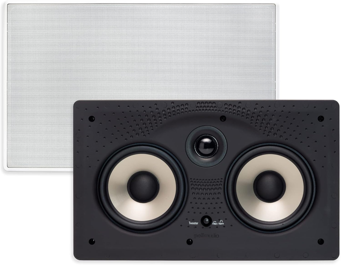 Polk Audio 265-RT 3-Way In-Wall Speakers with Polk Audio 255C-RT In-Wall Center Channel Speaker (5 Speaker Bundle) BUY Bundle of 5 Speakers and SAVE