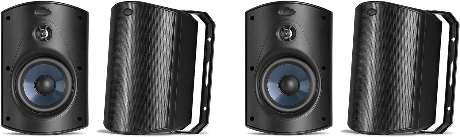 Polk Audio Atrium 5 Indoor Outdoor Speakers (4 Speaker Bundle)