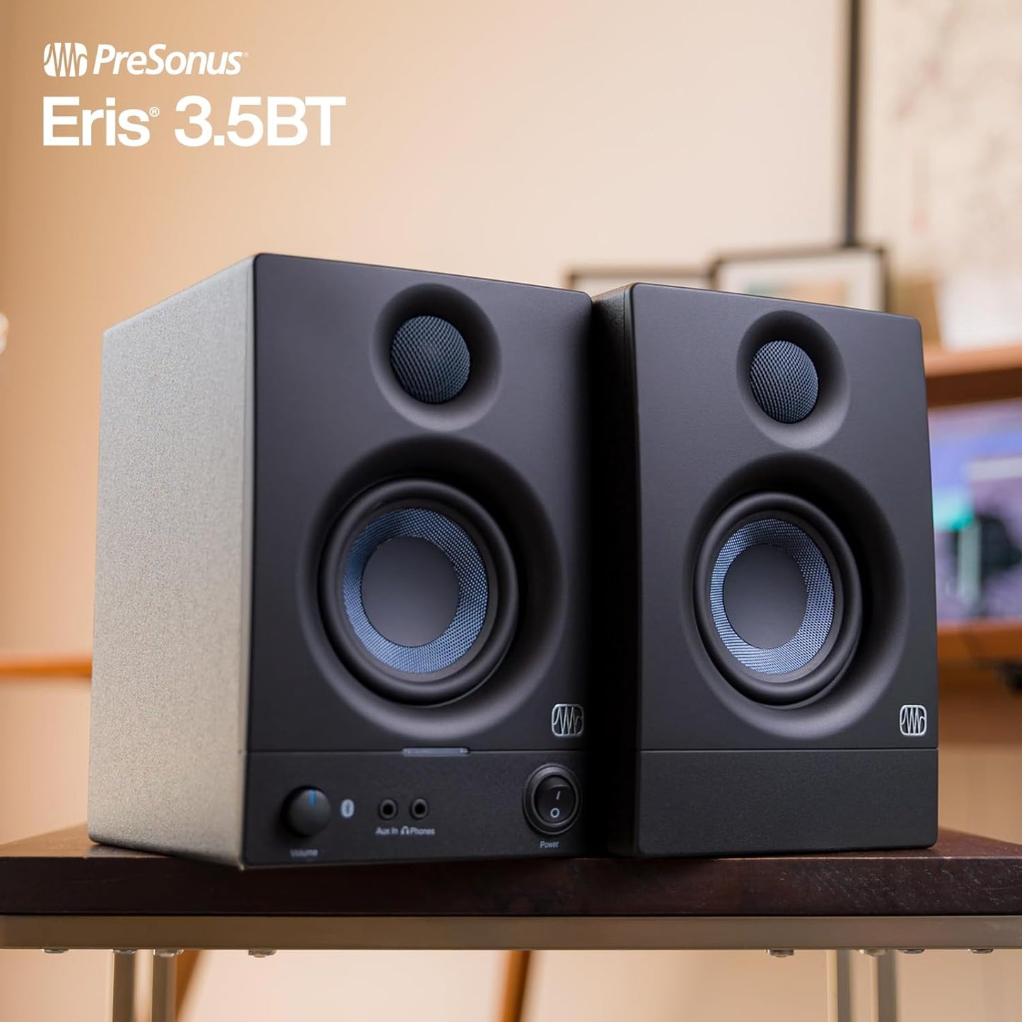 PreSonus Eris 3.5BT 3.5" Powered Desktop Speakers with Bluetooth