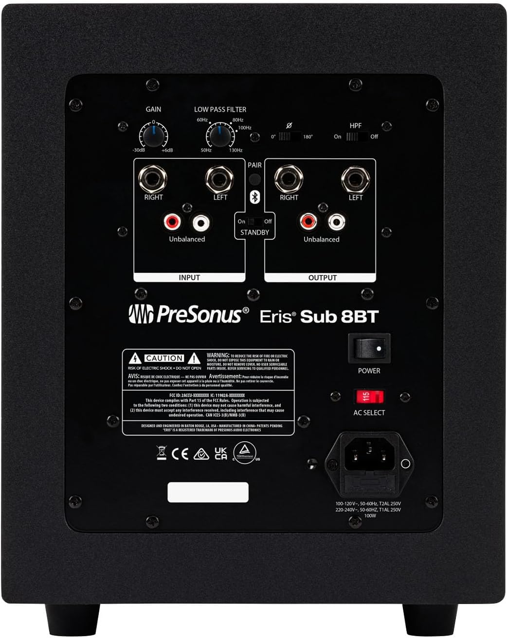 PreSonus Eris Sub 8BT 8" Active Studio Subwoofer with Bluetooth