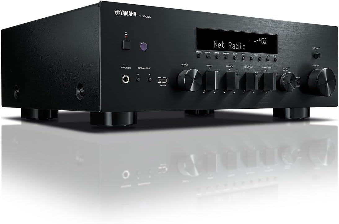 Yamaha R-N600A Stereo Receiver with Wi-Fi, Bluetooth, and Apple AirPlay 2