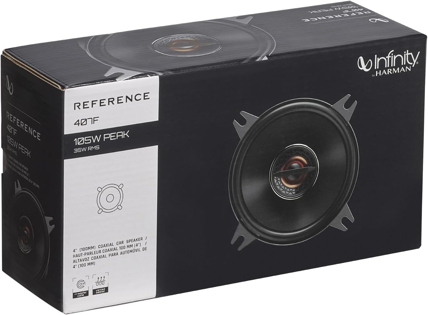 Infinity Reference REF407F Reference Series 4" 2-Way Car Speakers (Pair)