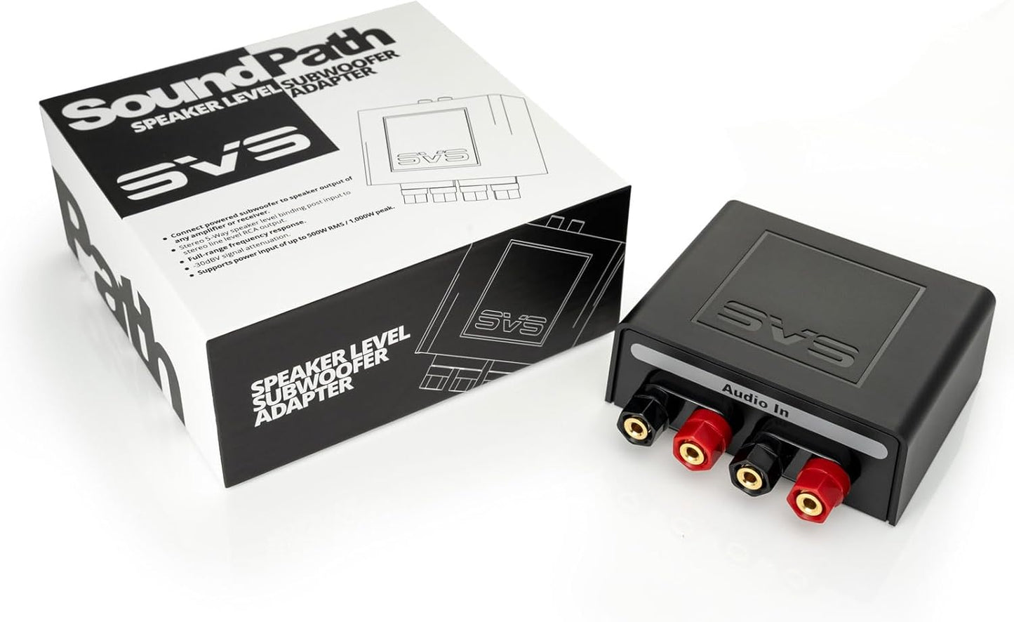 SVS SoundPath Speaker Level Subwoofer Adapter, Home Audio Line Out Converter, Stereo RCA Output