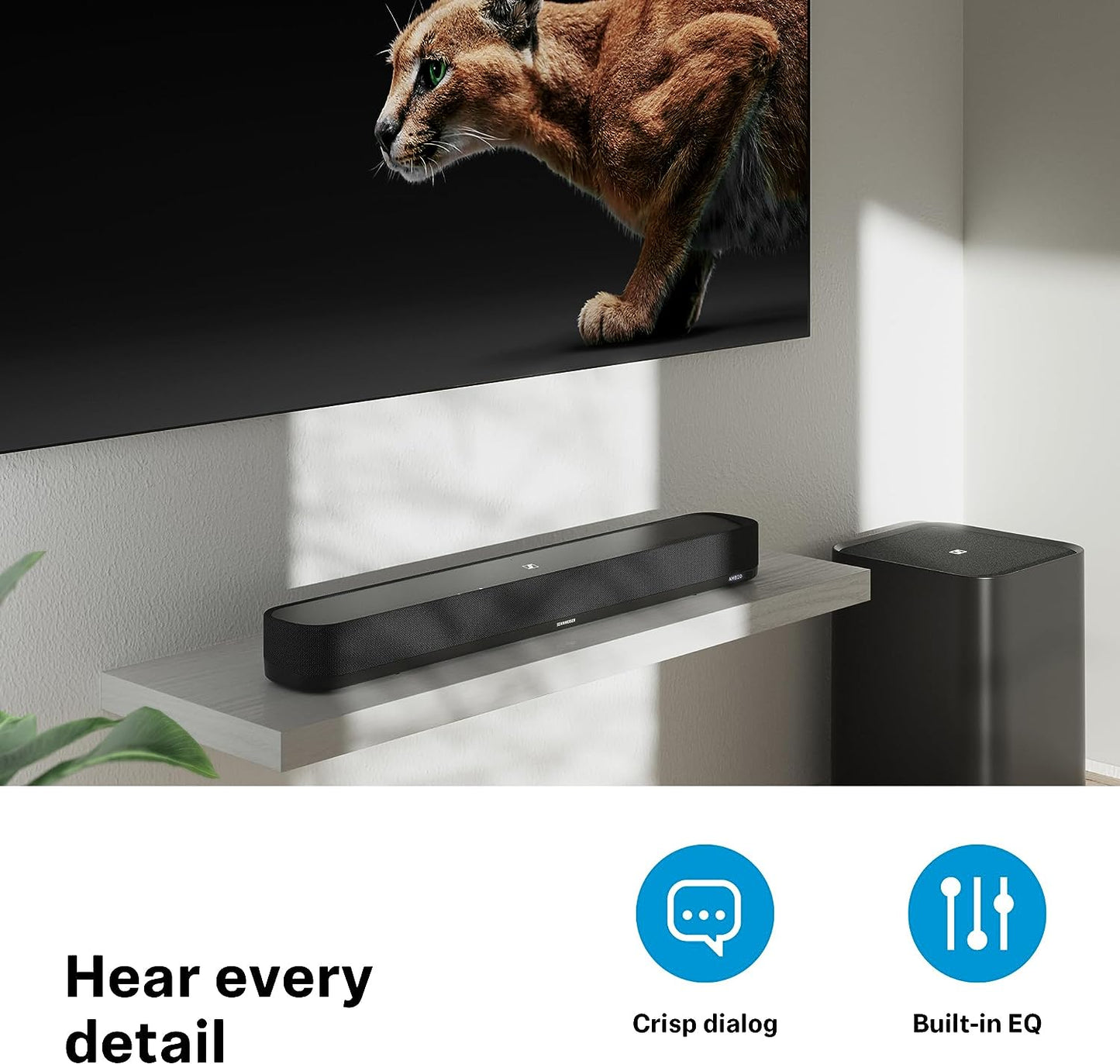 Sennheiser AMBEO 250W 7.1.4-Channel Dolby Atmos Soundbar Mini