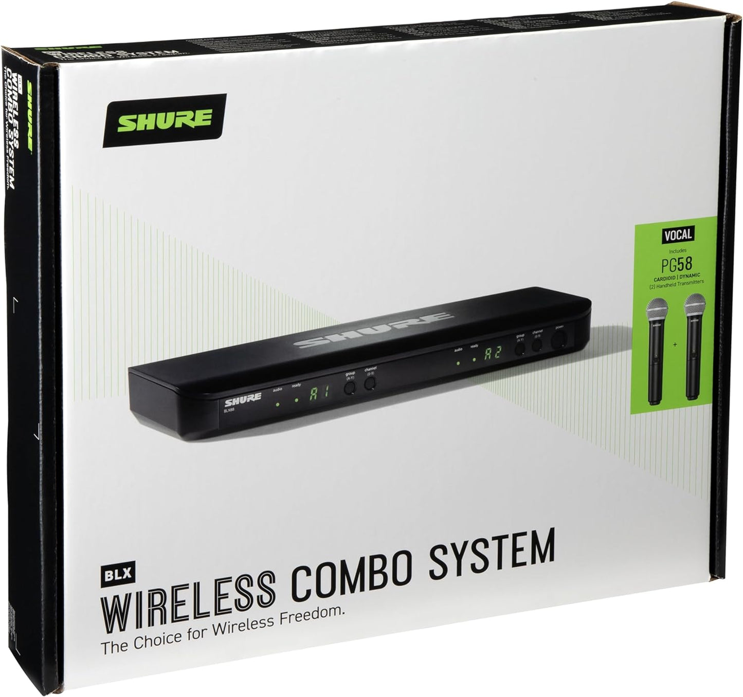 Shure BLX288/PG58 UHF Wireless Microphone System