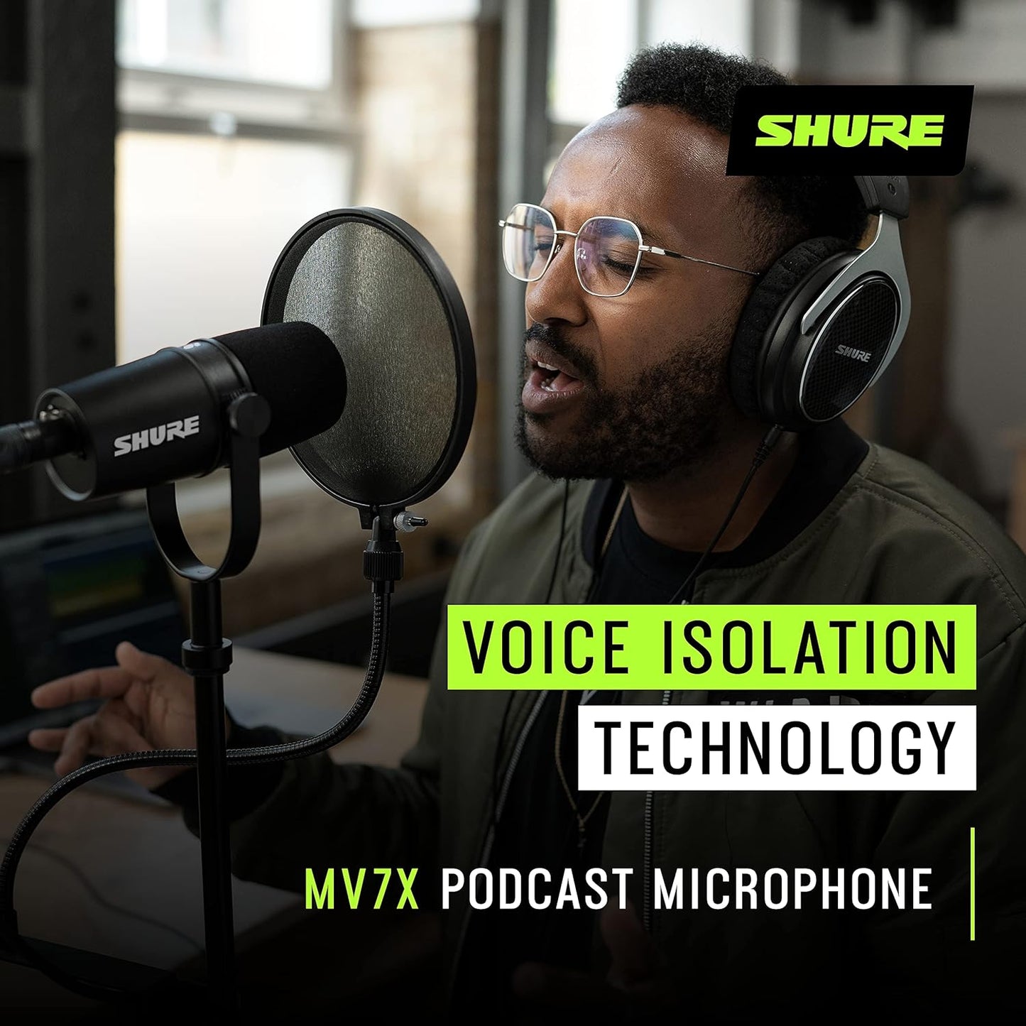 Shure MV7X Podcast XLR Microphone