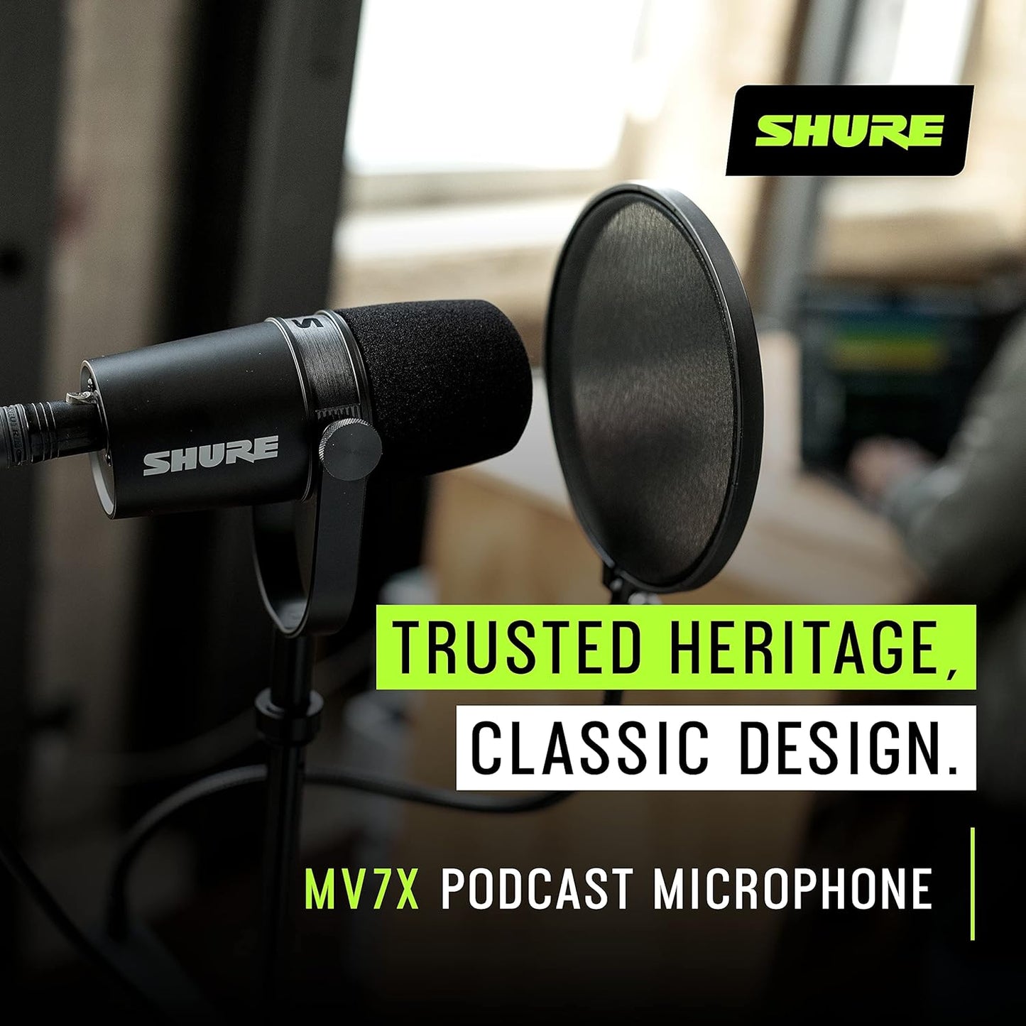 Shure MV7X Podcast XLR Microphone