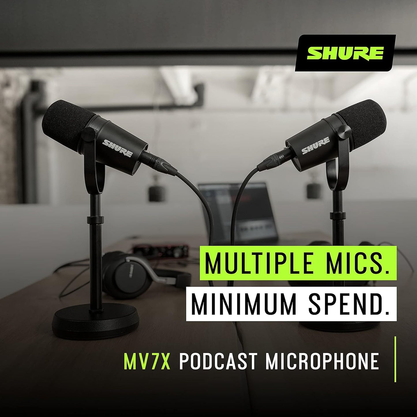 Shure MV7X Podcast XLR Microphone