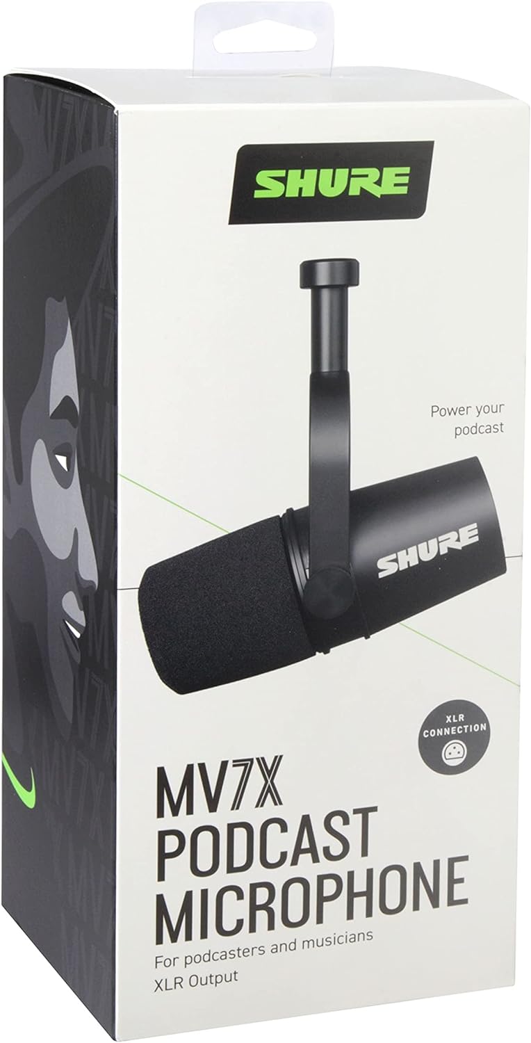 Shure MV7X Podcast XLR Microphone