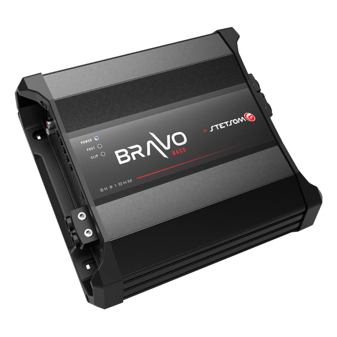 Stetsom Bravo BASS 3000 1 Ohm Mono Subwoofer Car Audio Amplifier