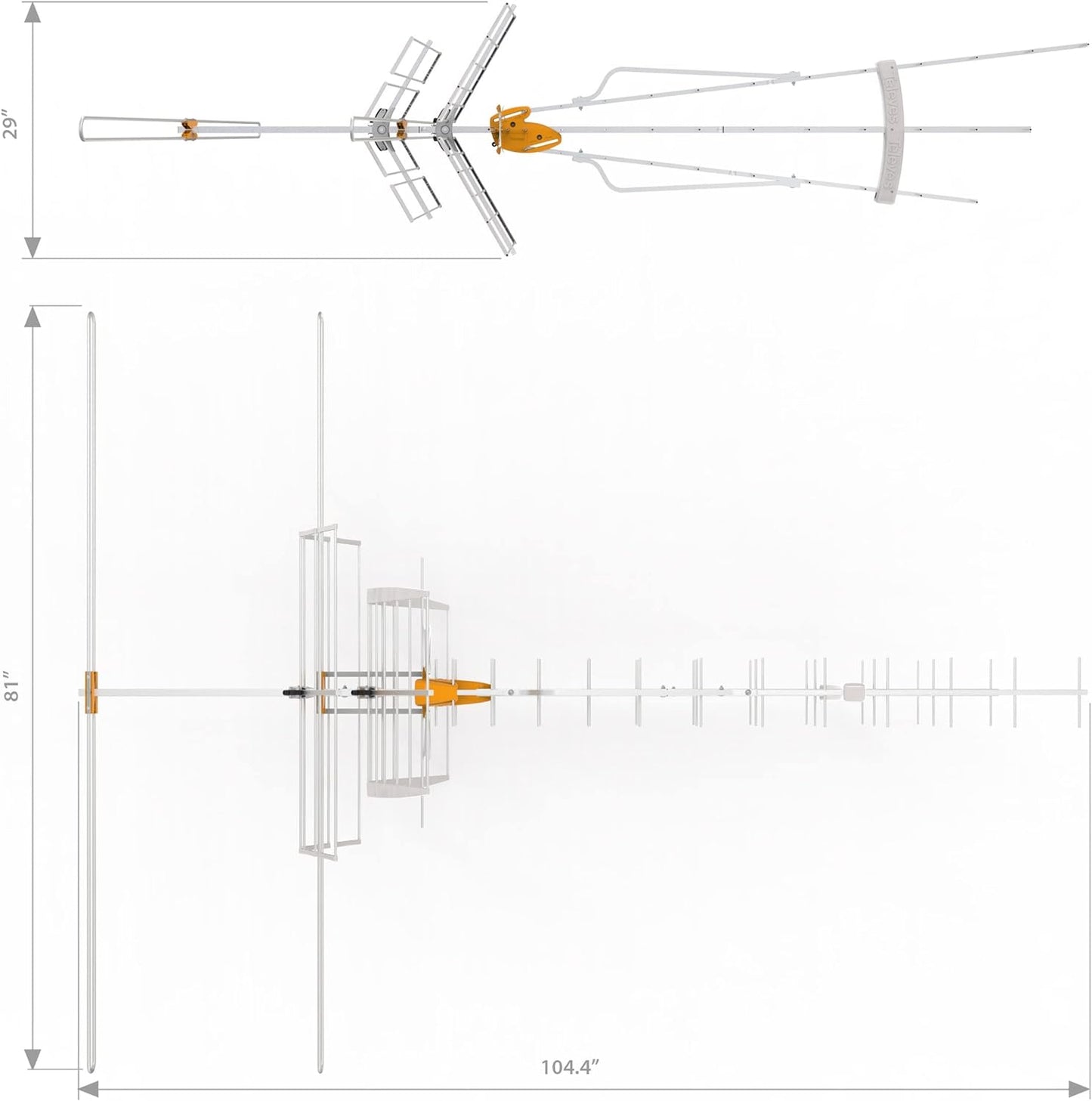 Televes 148383 DAT BOSS Mix LR Antenna With Preamp