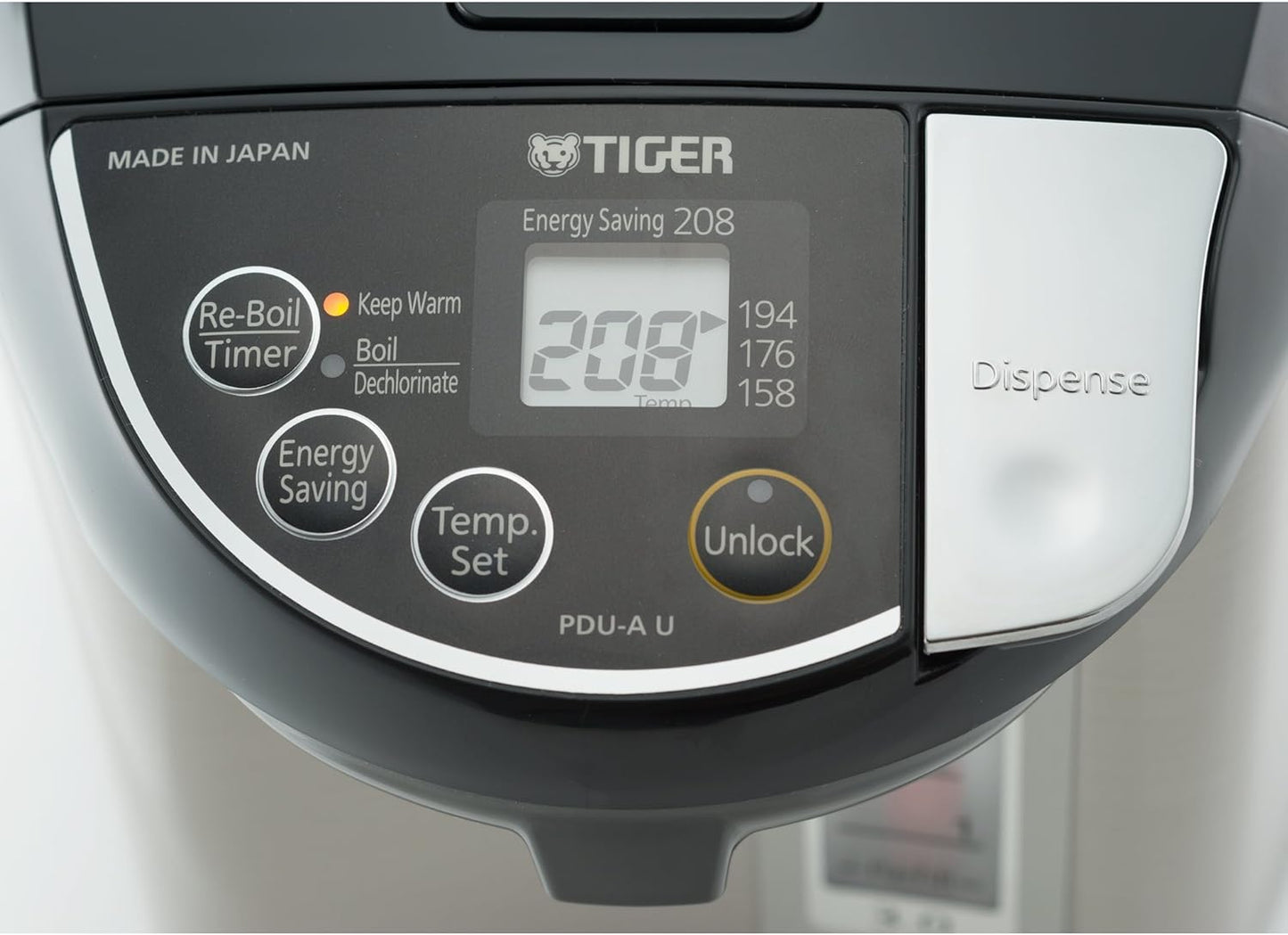 Tiger PDU-A40U-K Electric Water Boiler and Warmer (Stainless Black/4.0-Liter)