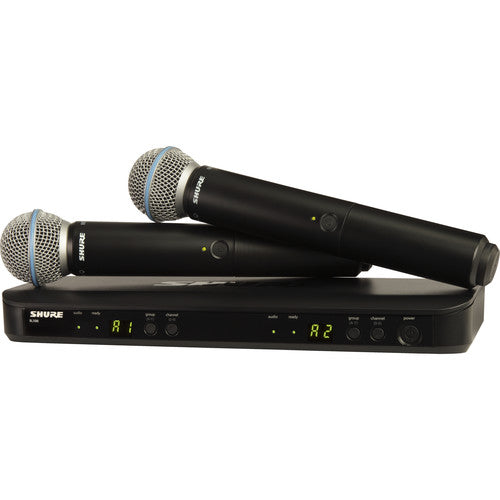 Shure BLX288/B58-H9 Dual-Channel Wireless Handheld Microphone System with Beta 58A Capsules