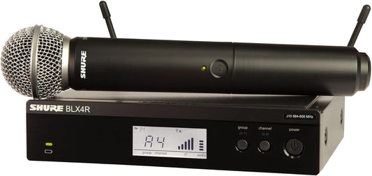 Shure BLX24R/SM58-H10 Rackmount Wireless Handheld Microphone System with SM58 Capsule