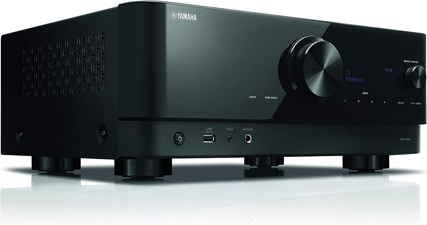 Yamaha RX-V4A 5.2 Channel 8K Home Theater AV Receiver (Open Box)