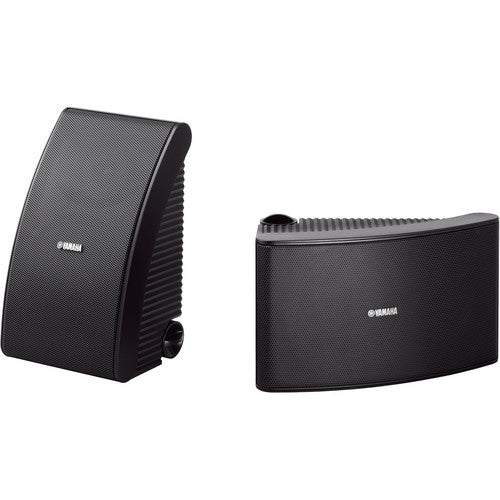 Yamaha NS-AW592 Indoor/Outdoor Speakers with Integrated Adjustable Bracket Black (Certified Refurbished)