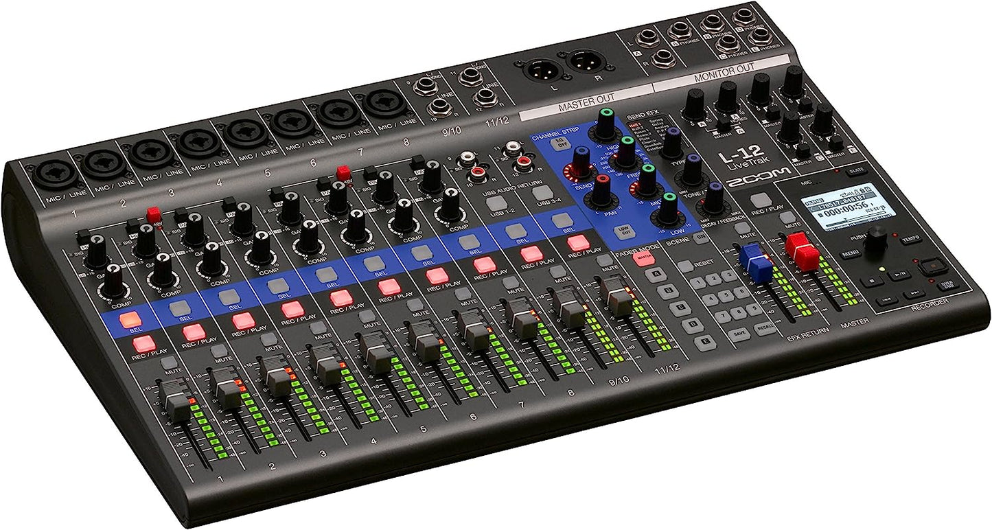 Zoom LiveTrak L-12 12-Channel Digital Mixer & Multitrack Recorder