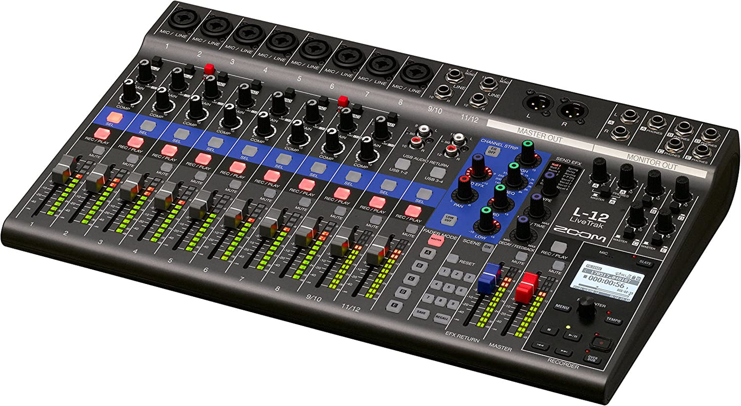 Zoom LiveTrak L-12 12-Channel Digital Mixer & Multitrack Recorder